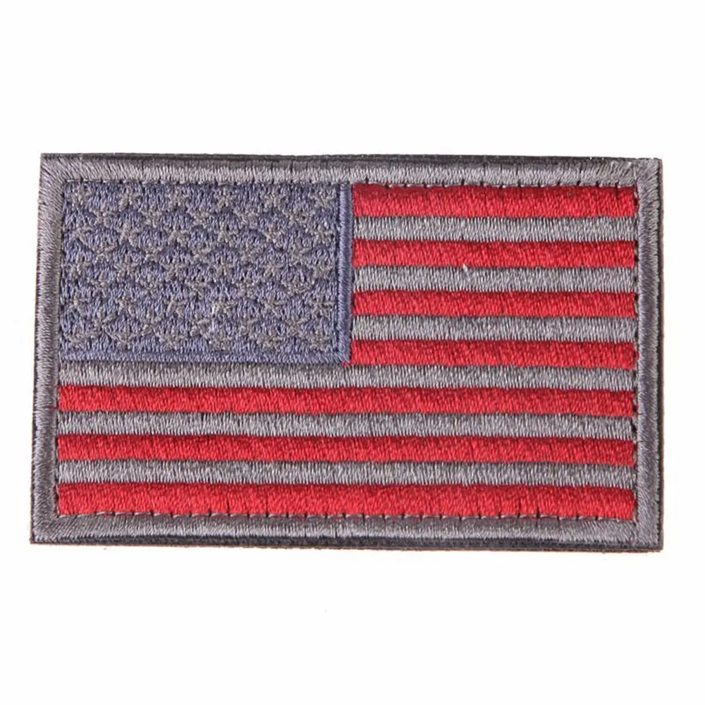 Нитки Тактика Пришивание одежды Шитье Патриотический флаг Вышитые наклейки на