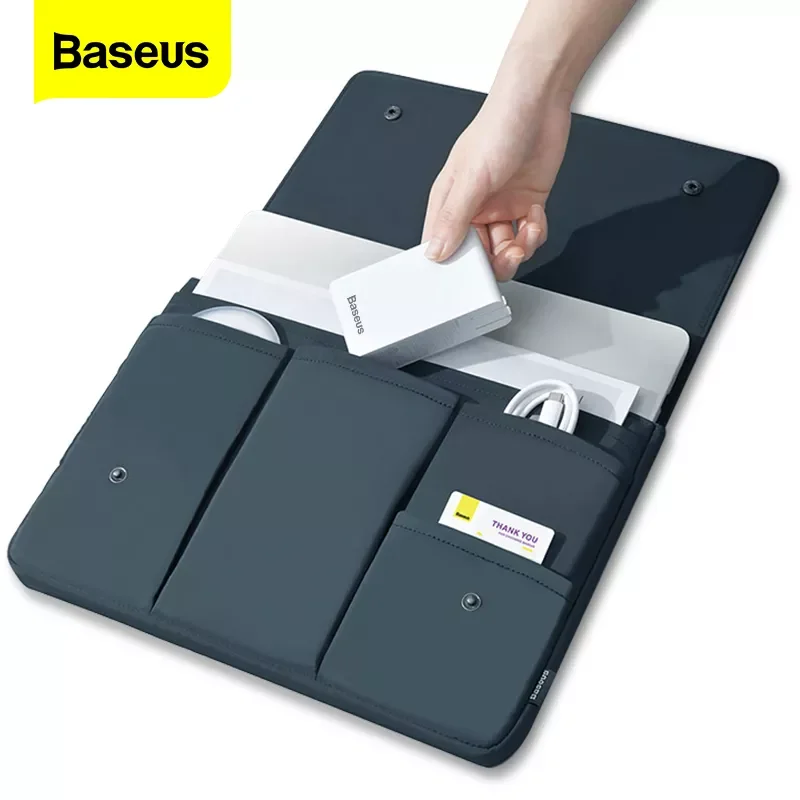 

Baseus Laptop Bag Case For Macbook Air Pro 13 14 15 15.6 16 Inch Sleeve Pouch For Mac Notebook iPad Pro Tablet Cover Coque Funda