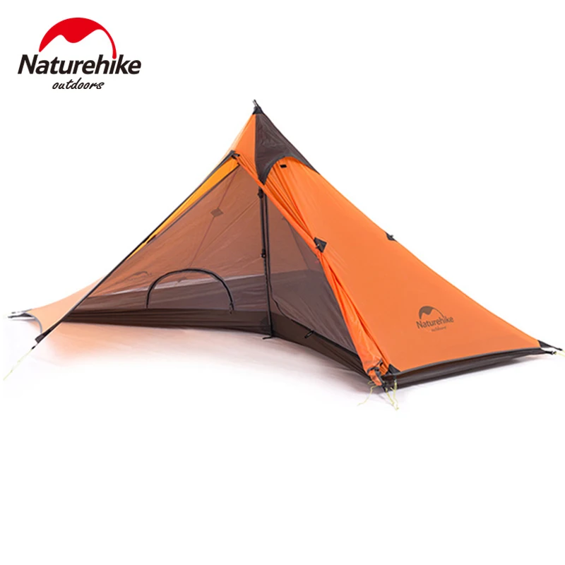

Naturehike New Camping Tent Ultralight Waterproof 1 Person Tipi Tent Nylon Removable Beach Tent Outdoor 3 Season Shelter Tent