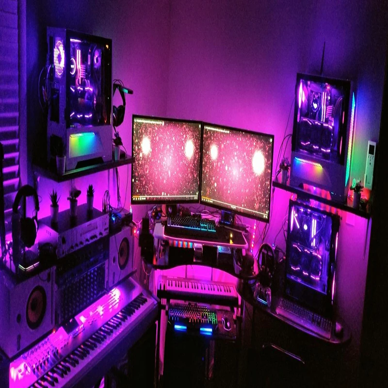 Светодиодная лента LINGQU DEV гибкая RGB 3535 для украшения спальни и подсветки