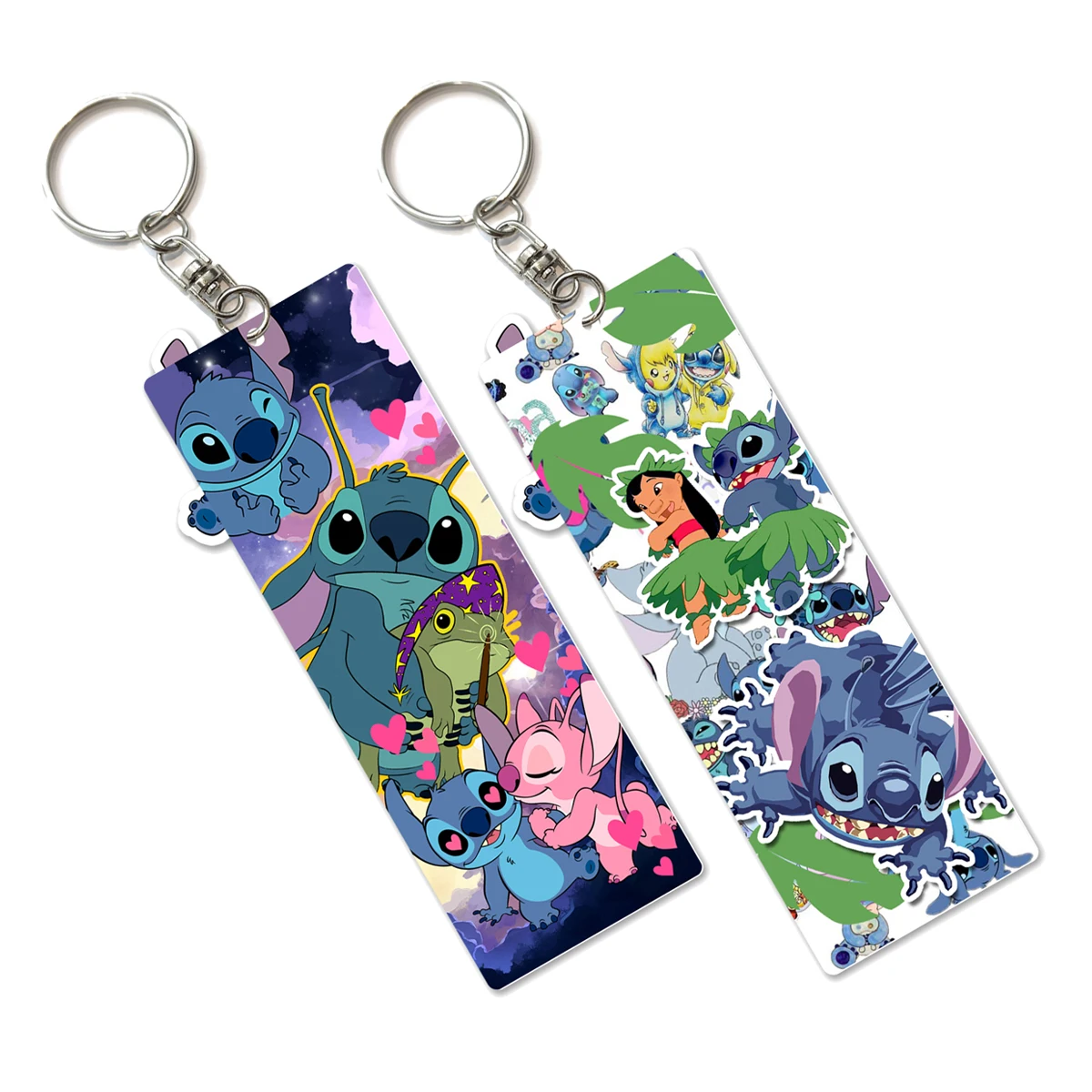 

Cute Alien Stitch Keychain Fashion Keys Holder Cars Bags USB Keyrings Key Chains For Women Kids Cartoon Pendant Keychains