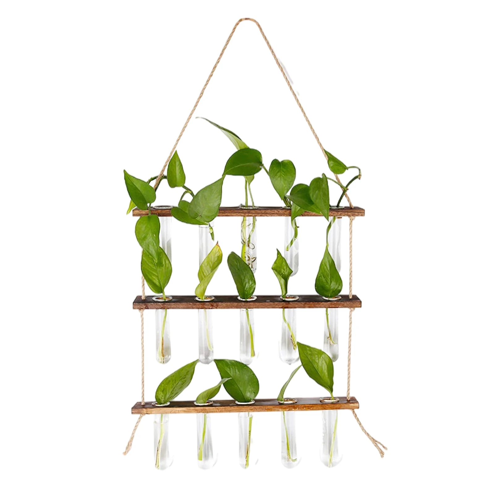Retro Wall Hangings Planter Home Outdoor 3 Tiered Test Tube Flower Vases Transparent Vase Hydroponic Terrarium Plant Pot | Дом и сад