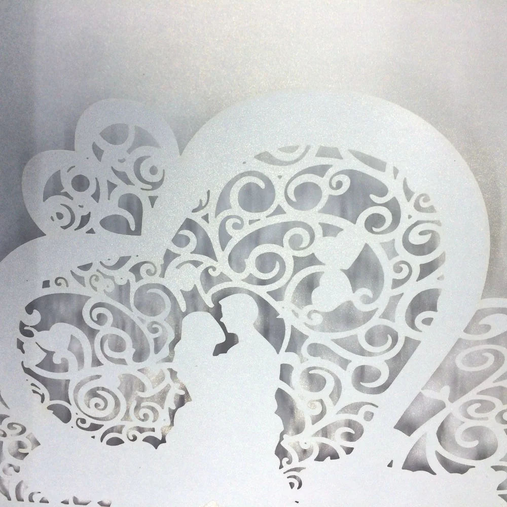 Изящная раздражающая жемчужная бумага 40 штук блестящая пригласительная