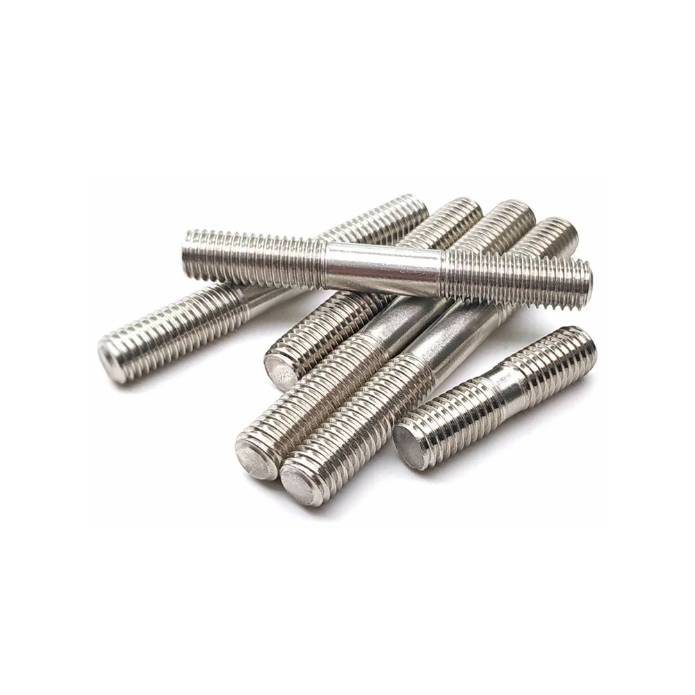 

1Pcs M8 M10 M12 M14 M16 Double End Thread Rod Bolts A2 304 Stainless Steel Stud Screw Rod Stud Bolt Length 30mm-250mm