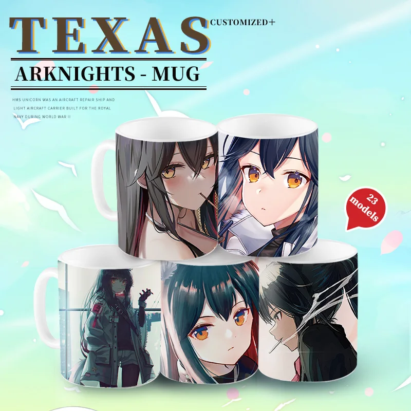 

Anime Mug Arknights Mark Cup Texas Ceramic Daily Drink Mug Cup