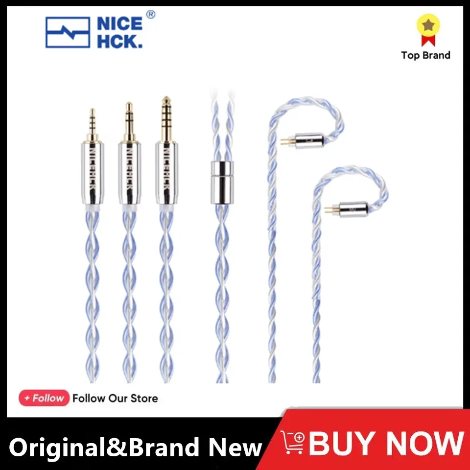 NiceHCK Whitesky наушники-вкладыши 6N посеребренный OCC HIFI аудио сменный кабель 3 5/2 5/4 4 мм