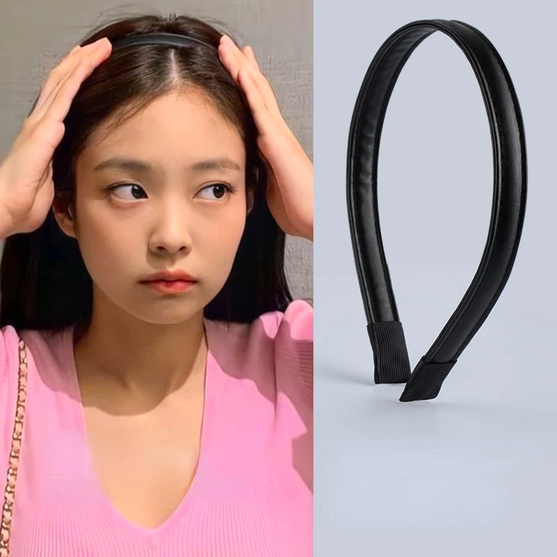 

Kpop Jennie Fashion Hair Hoop Hair Bands Women Girl Solid Color Sweet Headbands Korean Style Hairband Hair Accessories Headwear