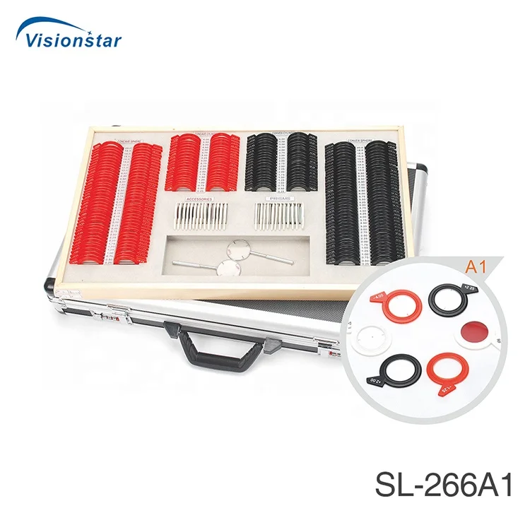 Китайская оптовая цена завода оптометрия 266 шт. набор пробных линз