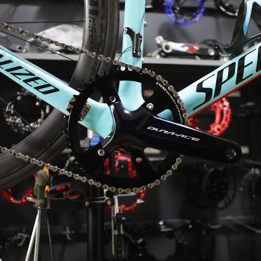 Круглая звездочка Stone 110 BCD для шоссейного велосипеда Shimano 105 R7000 R8000 R9100 34T 36T 38T 40T 48t