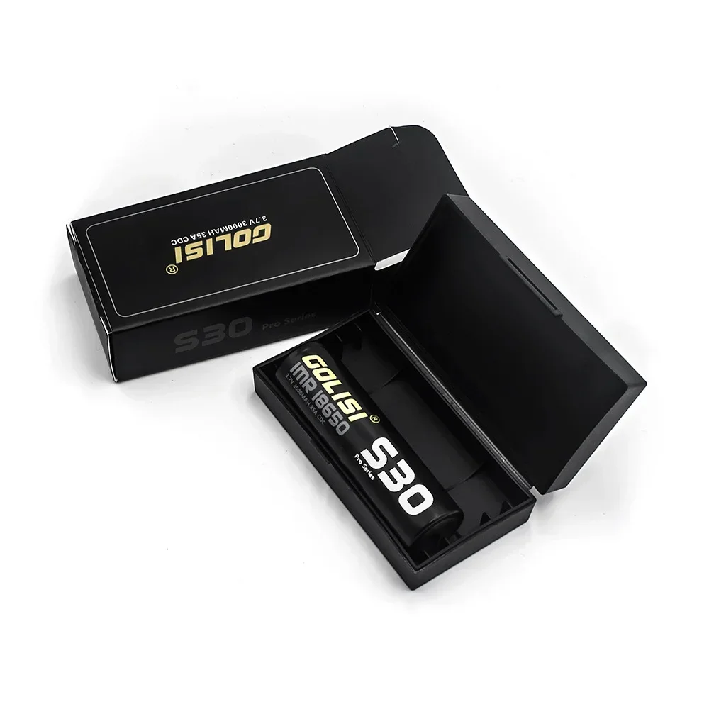 Литиевая аккумуляторная батарея Golisi S30 IMR 18650 3000 мАч 3 7 В 25 А 92 5 Вт до 75