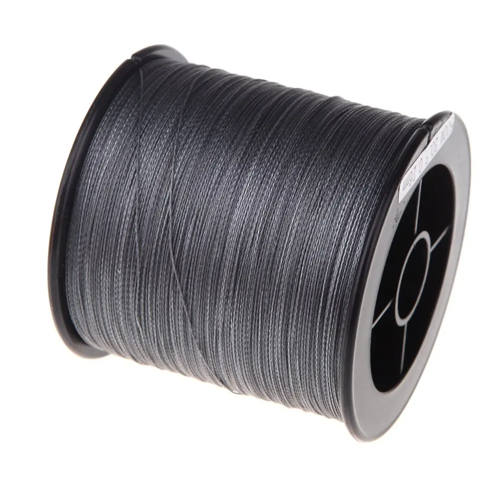 

500 M 30 LB 0.26mm fishing strength PE Braided 4 Strands gray