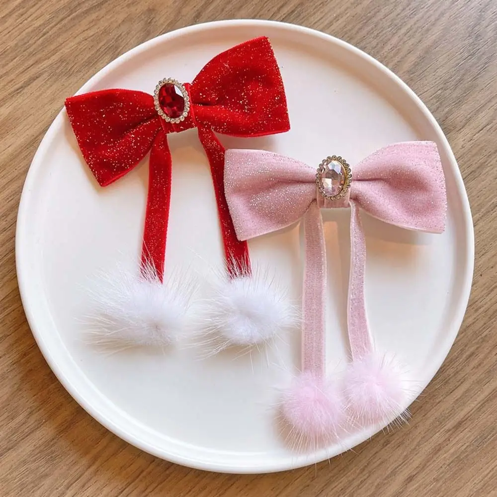 

Headdress Hair Grip Bow Tassels Children Bow Hairpins Bow Hair Clips Bowknot Barrettes Chinese New Year Hairpins