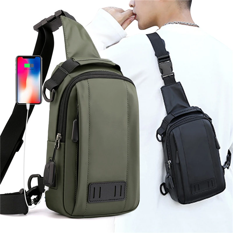 

new Chest Bag For Male Waterproof Men's Shoulder Bag High Quality Casual Male Backpack Multifuction Travel Men Cross Body Bag