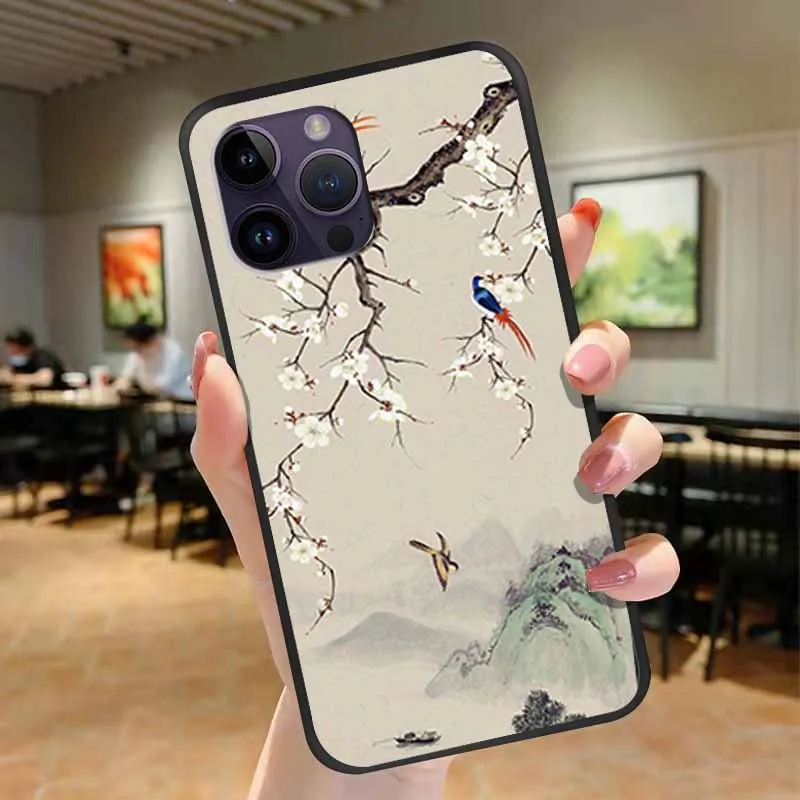 Чехол для iPhone 15 Pro Max мягкий силиконовый 3D чехол с рельефным цветком plus iPhone15