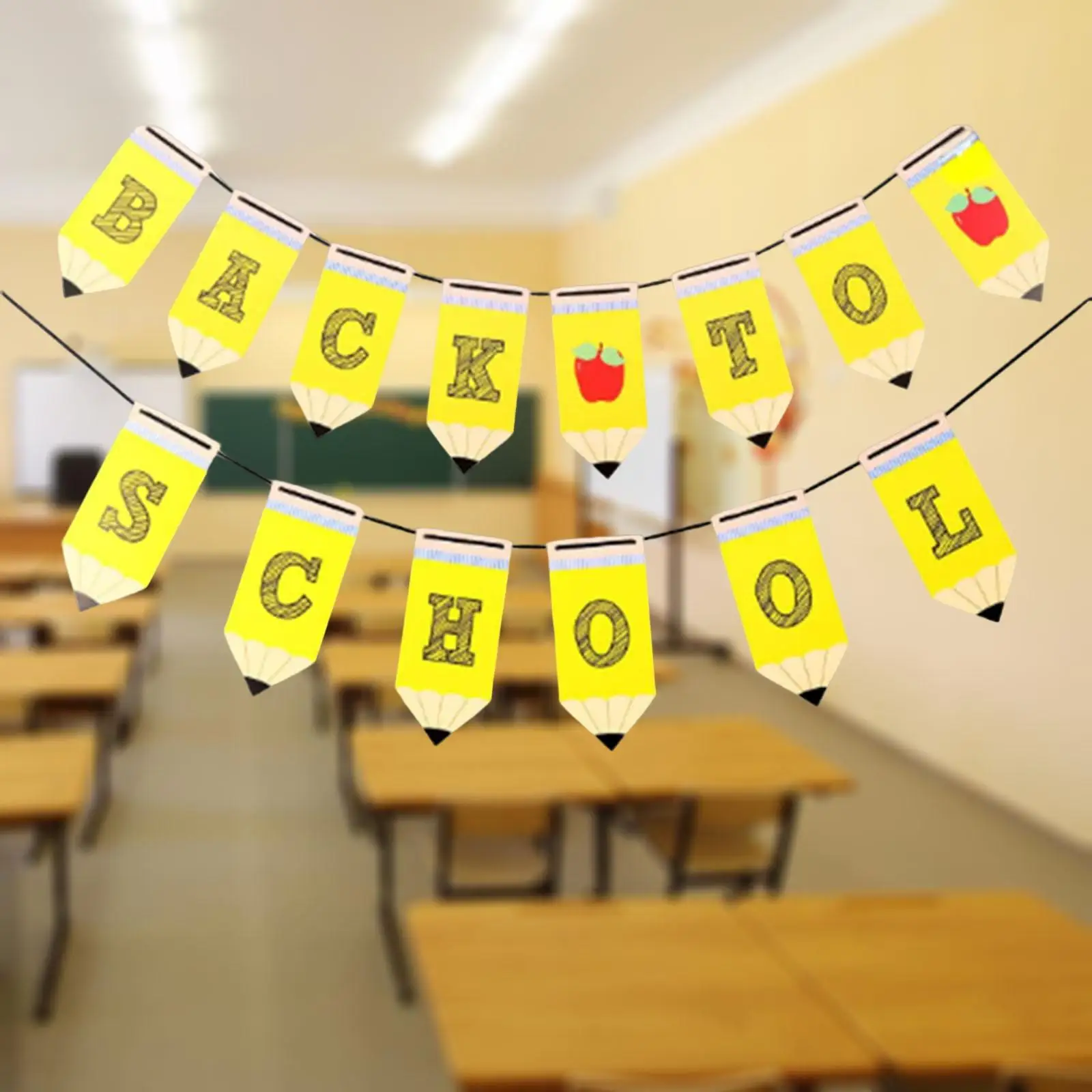 

Снова в школу, баннер, подвесной декор, день, флажки для классной комнаты, дошкольные мероприятия, праздничное украшение