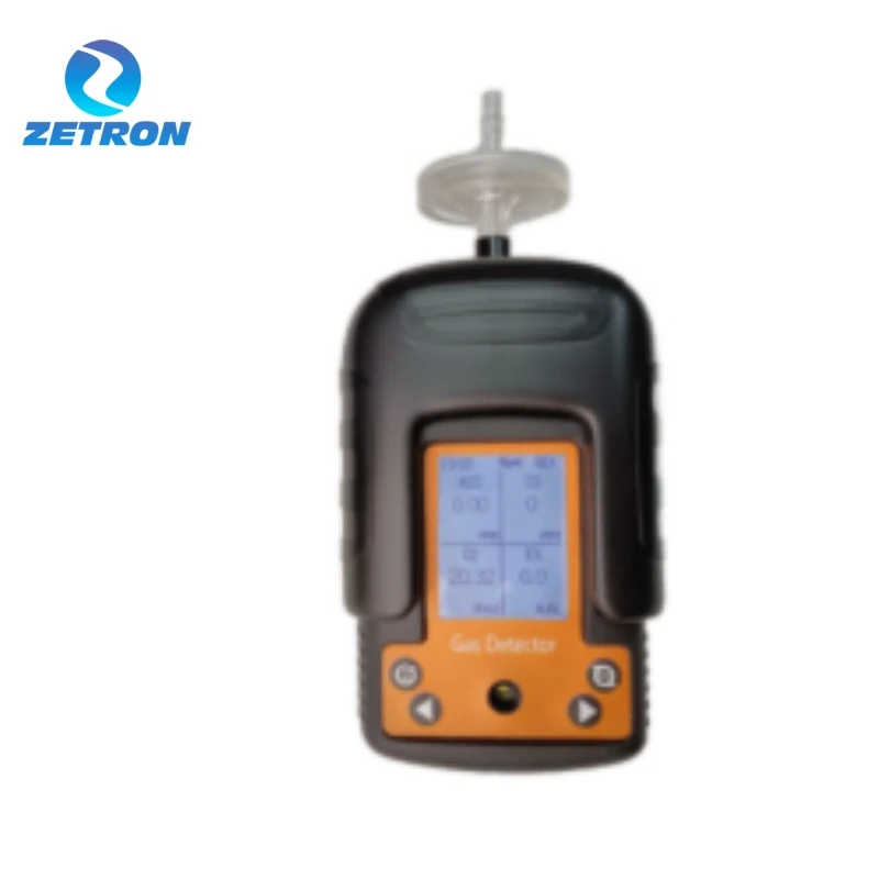 Ручной датчик утечки газа Zetron MS104K-M h2s Газовая сигнализация Аммиак Токсик 4 в 1