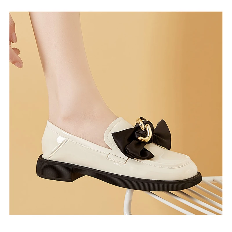 

Winter Shoes Women Female Footwear Oxfords Round Toe Platform Loafers With Fur Autumn Soft Casual Sneaker Dress Moccasin