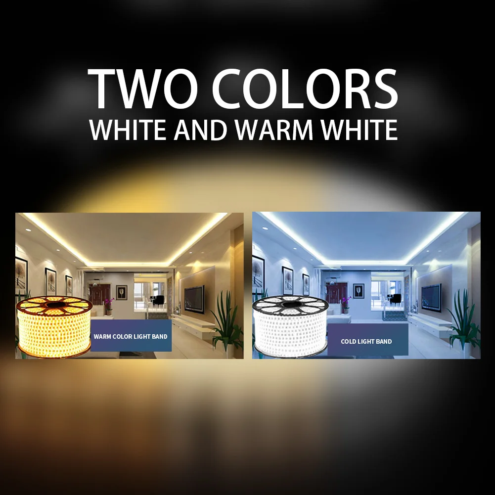 220V Led Light 5730 High Brightness 120LEDs/m Flexible Outdoor Waterproof Home Decor LED Strip Lights |