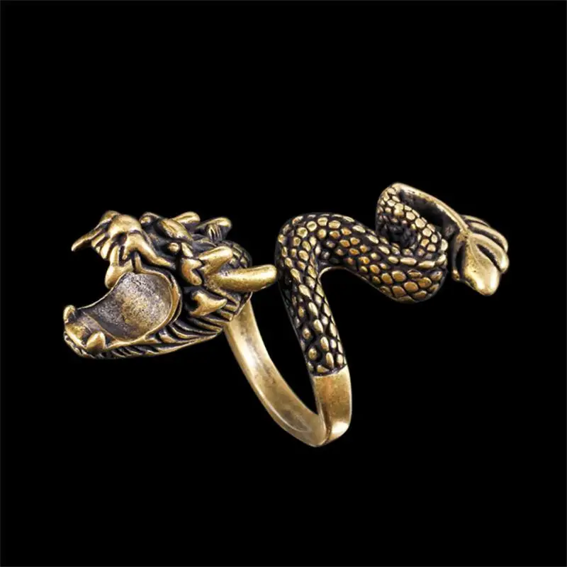 

Vintage Finger Clip Unisex Dragon Cigarette Holder Comfortable Wear Smooth Surface Smoker Ring Cigarettes Smoking Accessories