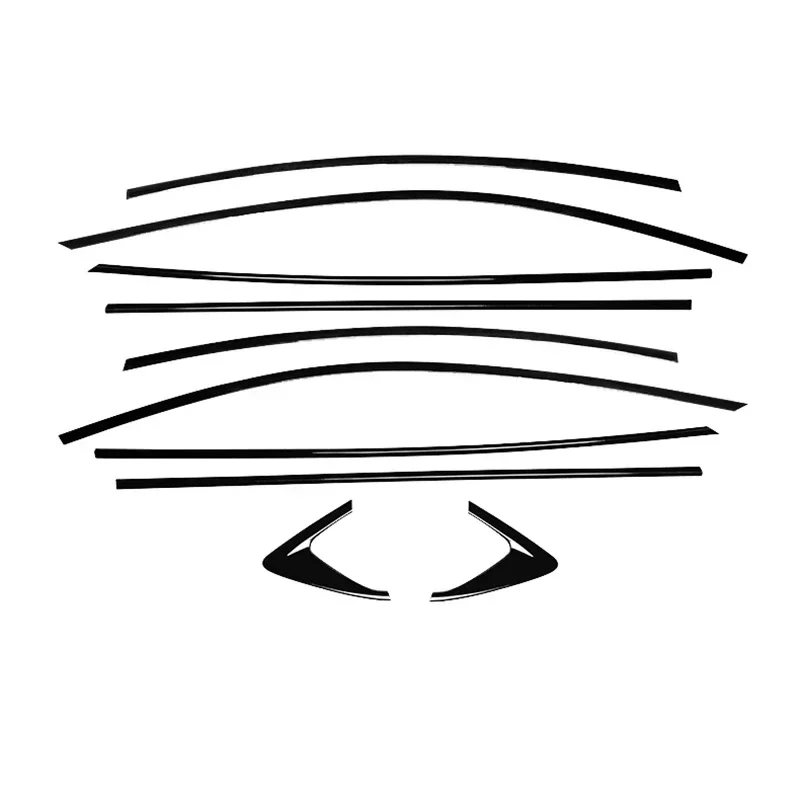 

Глянцевая черная накладка на окно автомобиля для Mazda 6 ATENZA Fit ABS 10 шт. 2014 2015 2016 2017 2018 2019 2020 2021