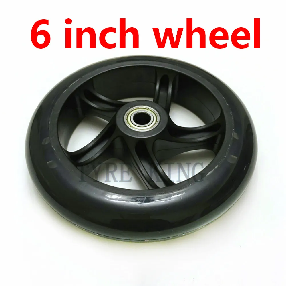 

1pcs 6 Inch Wheels 145 Mm PU Silent Skateboard Wheels for Small Pull Car Luggage Cart Shopping Cart 6'' Caster Wheels