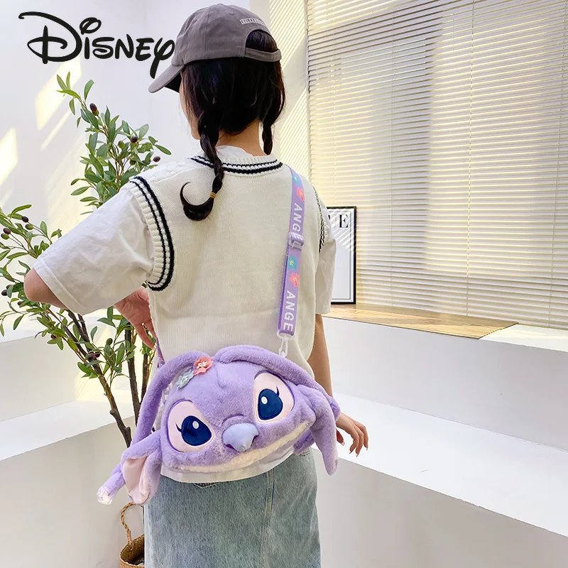 Disney New Doll Plush Bag Fashion High Quality Women's Crossbody Bag Cartoon Small Fresh Versatile Girls' Handheld Shoulder Bag