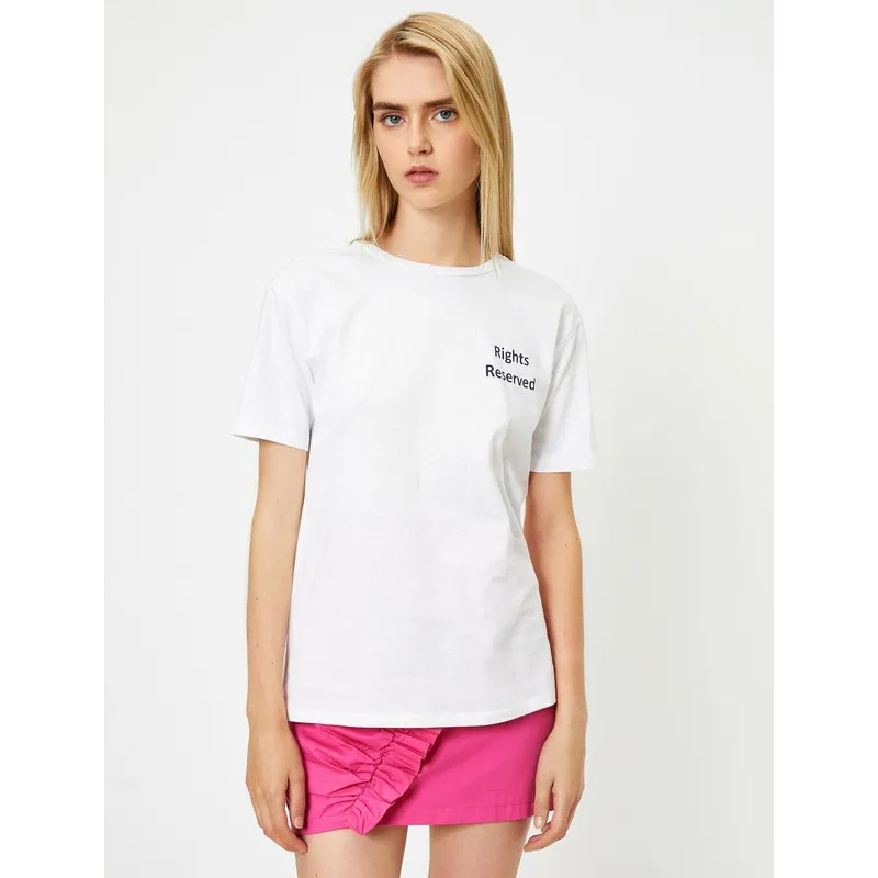 

Bicycle Neck Short Sleeve Slogan Printed T-Shirt T Shirt Y2K Top Nostalgic Summer Women T-Shirt Anime bluz