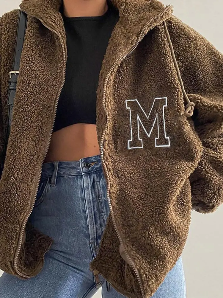 Куртка женская на молнии с длинным рукавом Повседневная Уличная одежда из