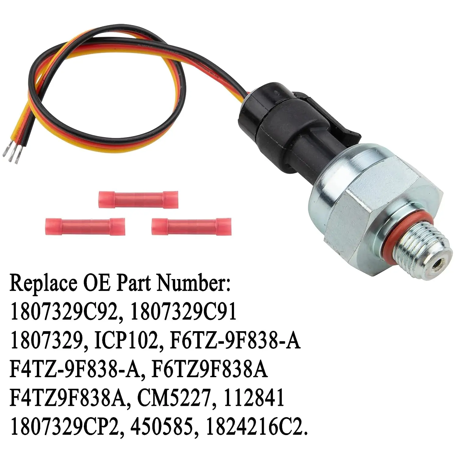 

1807329C92 Injection Control Pressure ICP Sensor For Navistar T444E Ford Diesel Powerstroke Power Stroke 7.3 7.3L 1997-2003