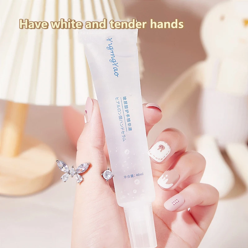 

Hyaluronic Acid Hand Care Essence Intense Hydration and Nourishment Hand Cream for Dry Skin Repair Damaged Skin Hand Serum 40ml