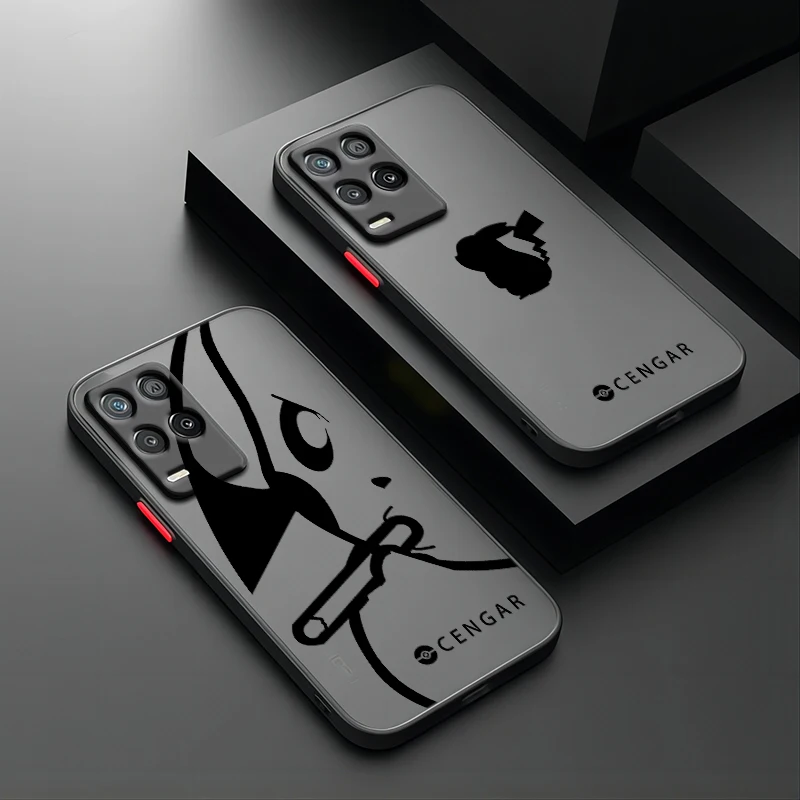 Мультяшный Покемон для OPPO A55 A54S A53S A52 A33 A32 A31 A16S A16K A15S A11S A9 A5 Матовый полупрозрачный