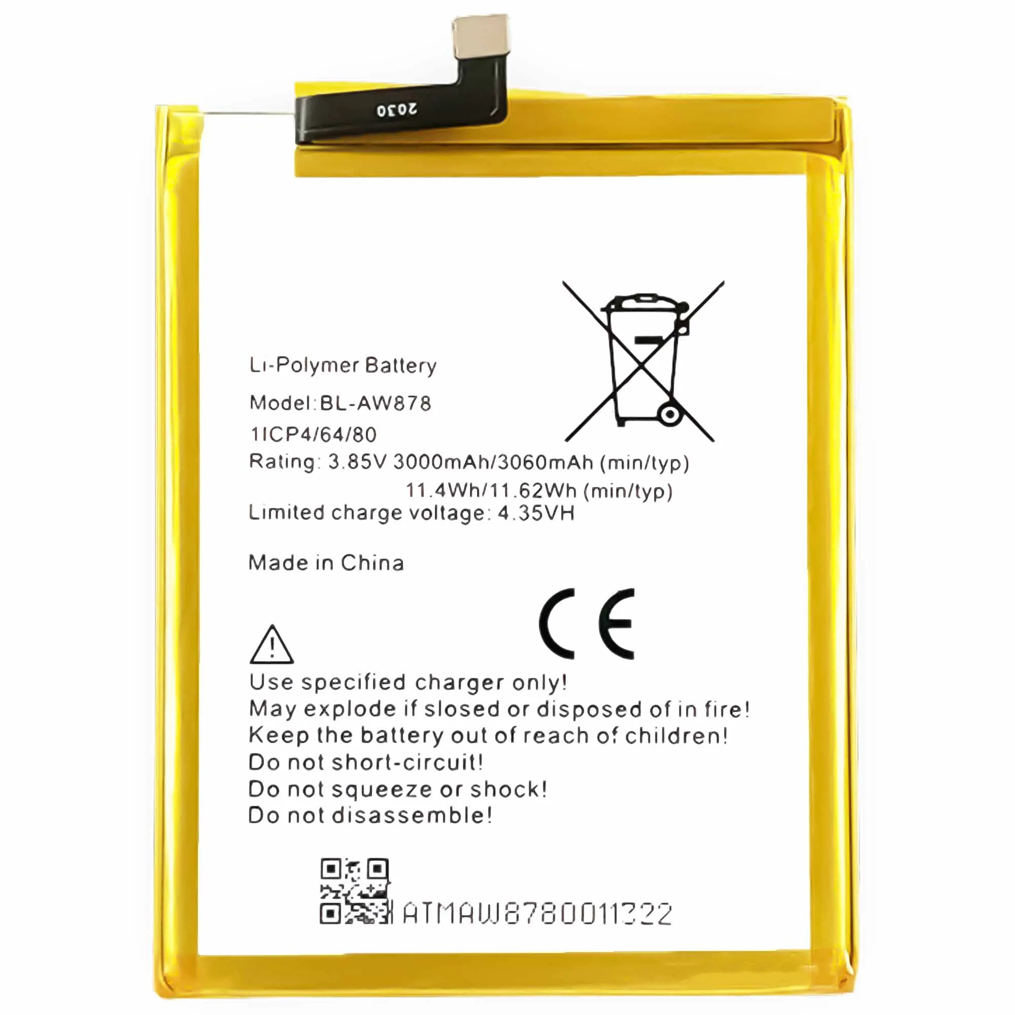 100 new 3060mah bl aw878 replacement battery for infinix smart x5010 bl x5010 bl x5010 batterie batteria cell phone batteries free global shipping