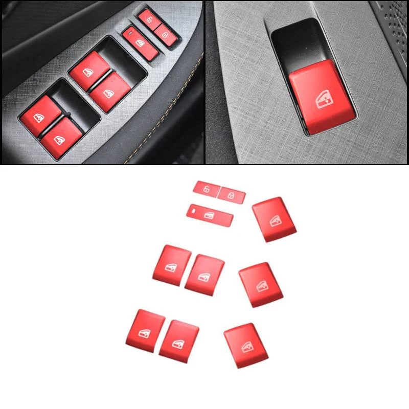 

Автомобильный подъемник из алюминиевого сплава для дверей и окон, переключатель, кнопка управления, наклейка для Changan Uni-v 2022 2023, аксессуары д...