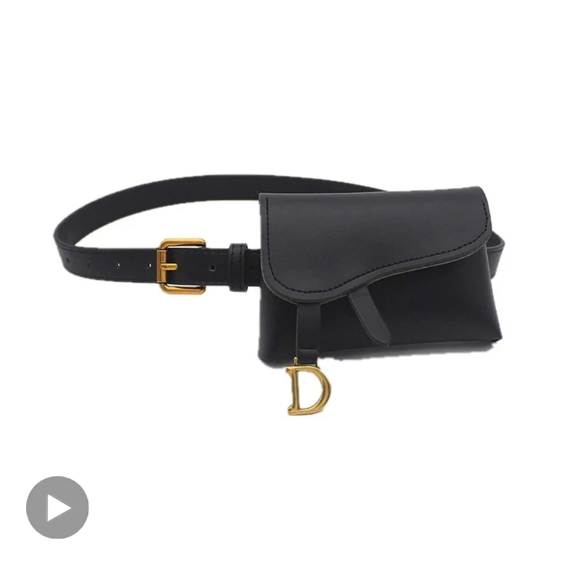 Women Fanny Waist Bag Pack Belt Pouch Belly PU Leather For Banana Lady Kangaroo Bum Hip Side Sachet Mobile Phone Waistbag Wallet