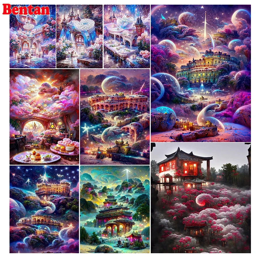 

Набор для алмазной вышивки «Замок розы»