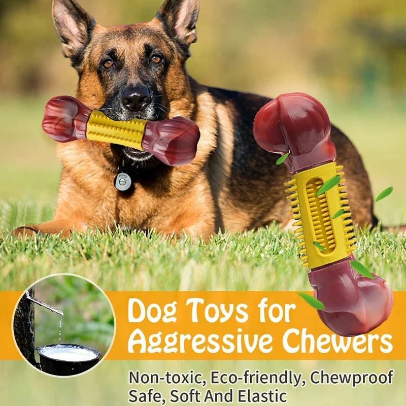 

Dog Toys for Small Large Dogs Indestructible Bone Natural Non-Toxic Anti-bite Puppy Toys For Small Medium Large Pet Dog Chew Toy