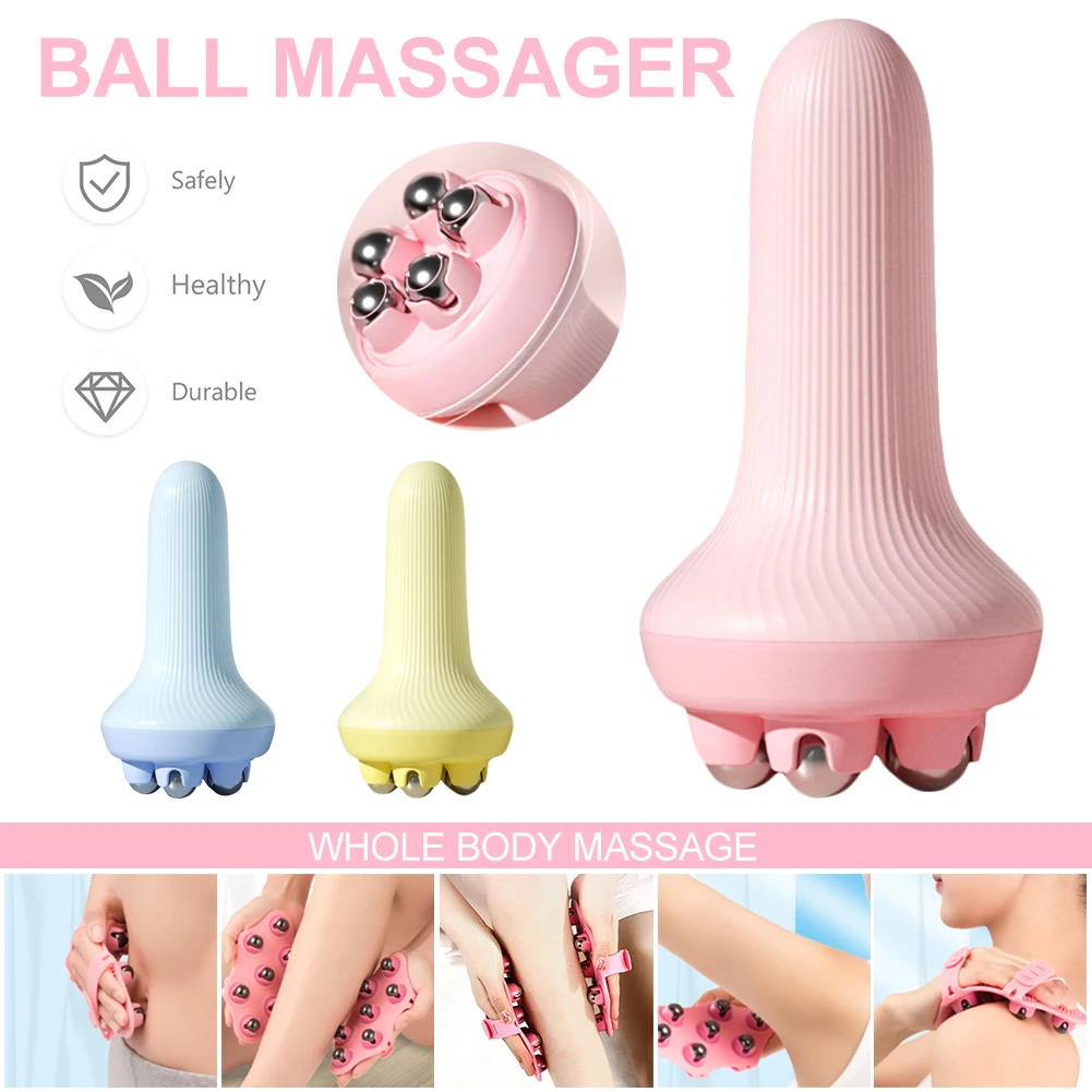 

Full Body Massager 5/7 Beads Roller Ball Massager Pain Relief Portable Body Massage Tool For Head Neck Back Leg Body Slimming