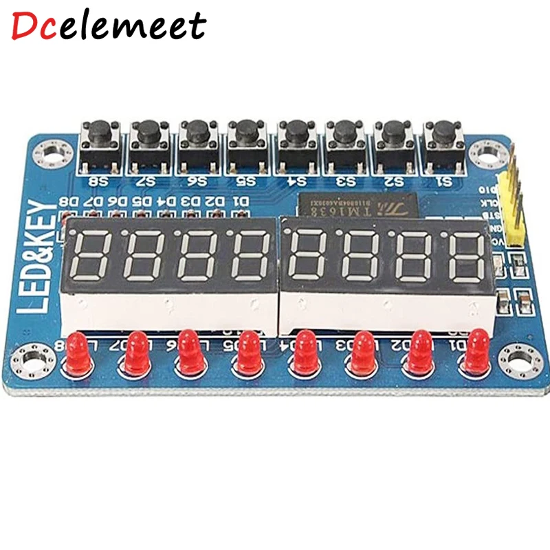 

TM1638 Module Key Display For AVR Arduino New 8-Bit Digital LED Tube 8-Bit
