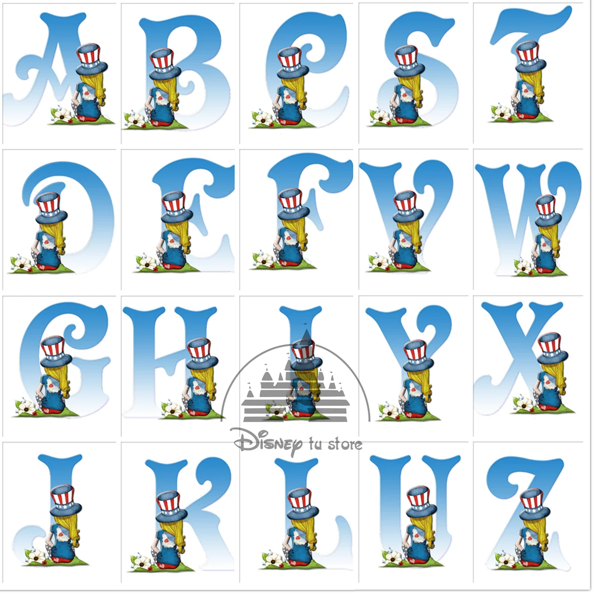 

Disney Diy Diamond Painting Alice In Wonderland Personalized Custom Initials Custom Diamond Mosaic Cross Stitch Art Home Decor