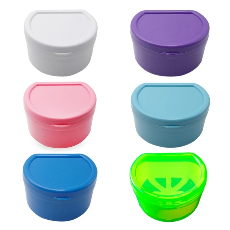 

Oral Denture Care Bath Box Cleaning False Teeth Colors False Teeth Bath for CASE