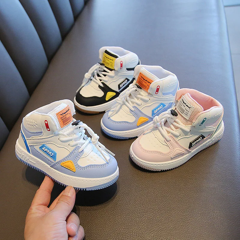 

Size 21-32 Children Anti-slip Wear-resistant Casual Shoes Girls Boys Kids Soft Sole Toddler Shoes Baby Breathable Sport Sneakers