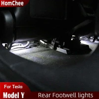 homchee interior car lights for tesla model y easy plug led interior lighting upgrade under seat led tesla footwell lights