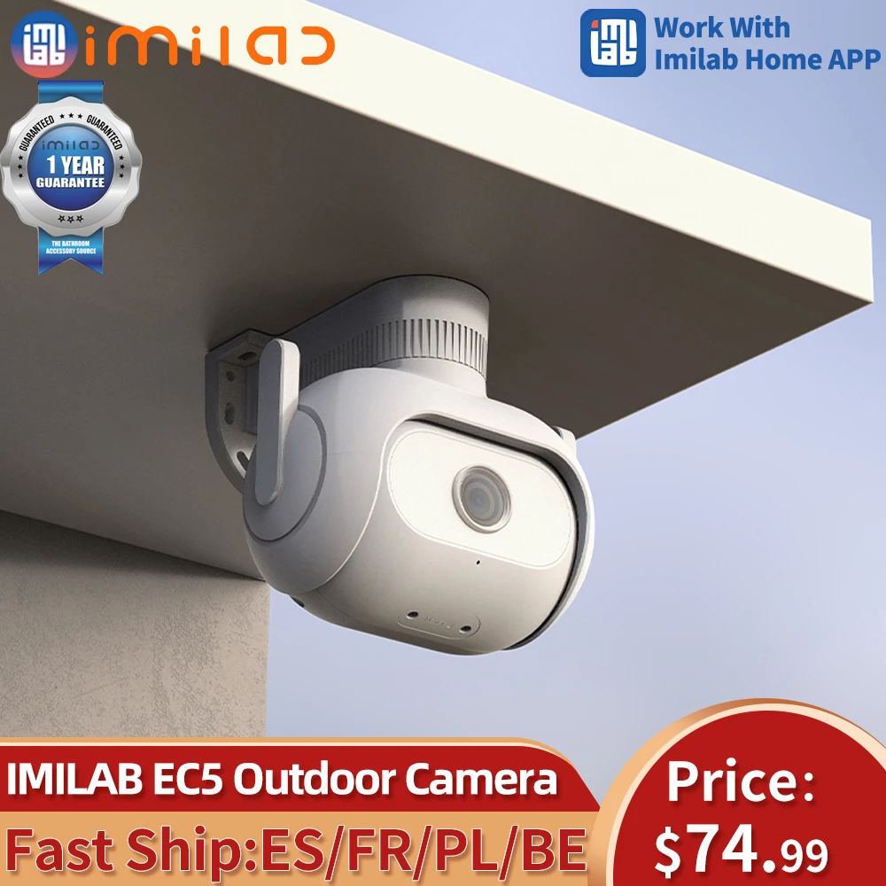 Камера видеонаблюдения IMILAB EC5 уличная с поддержкой Wi-Fi 2K | Электроника