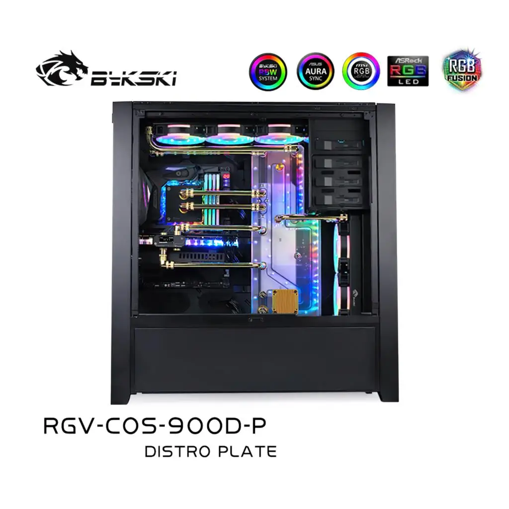 

Bykski Distro пластина водяного охлаждения комплект для CORSAIR 900D чехол шасси CPU GPU RGV-COS-900D-P