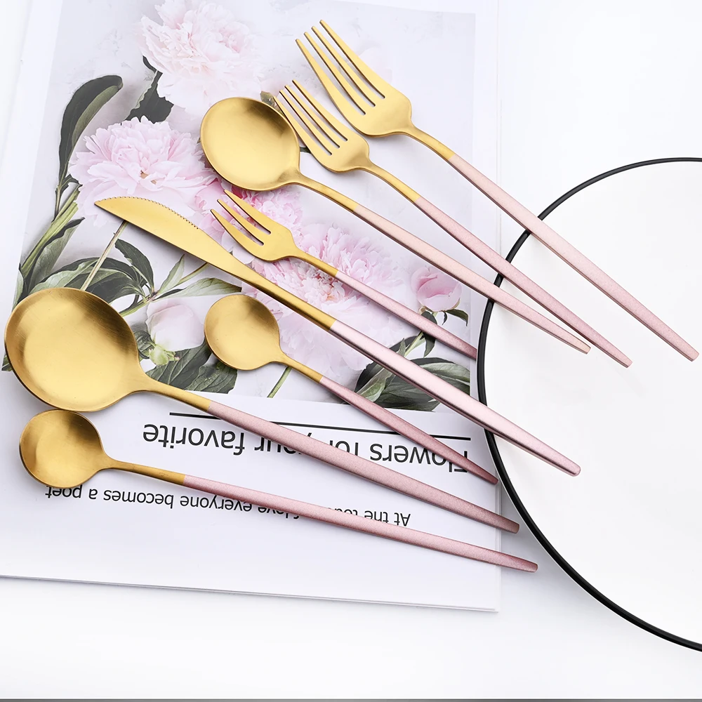 Stainless Steel Tableware Knife Silverware Fork Spoon Flatwa