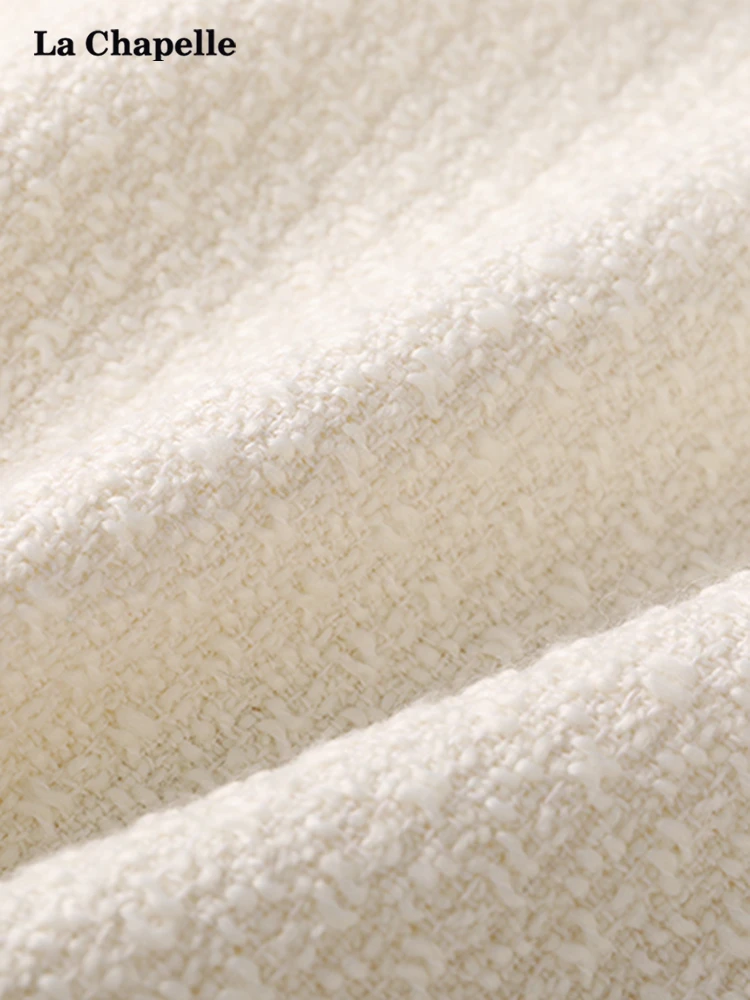 La Chapelle тканая изящная верхняя одежда с круглым вырезом и золотой пряжкой женский