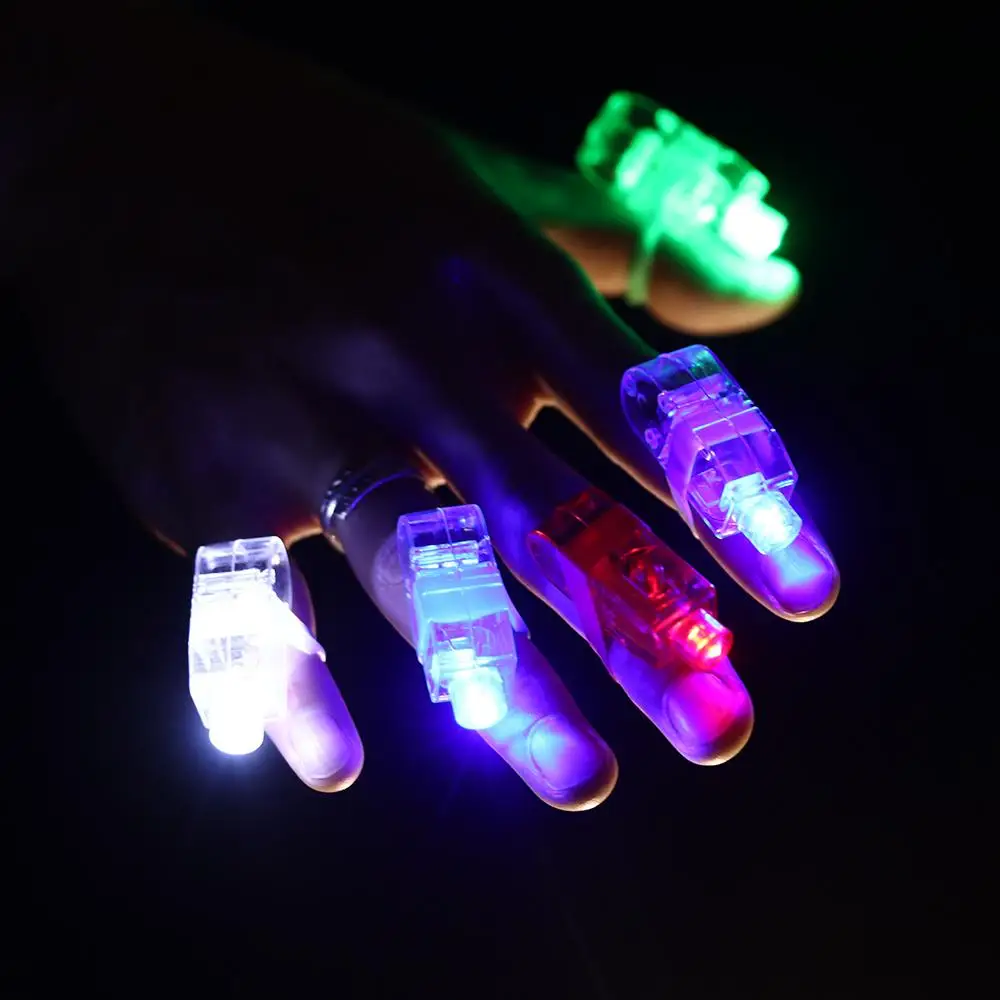 

Party Favors Christmas New Year Electronic Bright Luminous Rings LED Light Up Flashing In Dark Glowing Finger Toys
