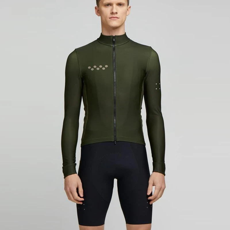 

2022 Spring The pedla cycling jersey and bib shorts suit Long sleeve bicycle tops and gel pad bottom Breathable MTB riding wear