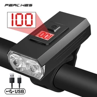 upgrade t6 led bike light 1200lm front usb rechargeable mtb lamp digitaldisplay headlight cycling flashlight bicycle accessories