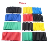 530pcs 21 assorted polyolefin heat shrink tube cable sleeves wrap wire set 8 size 1 5 10mm multicolor waterproof pipe sleeve